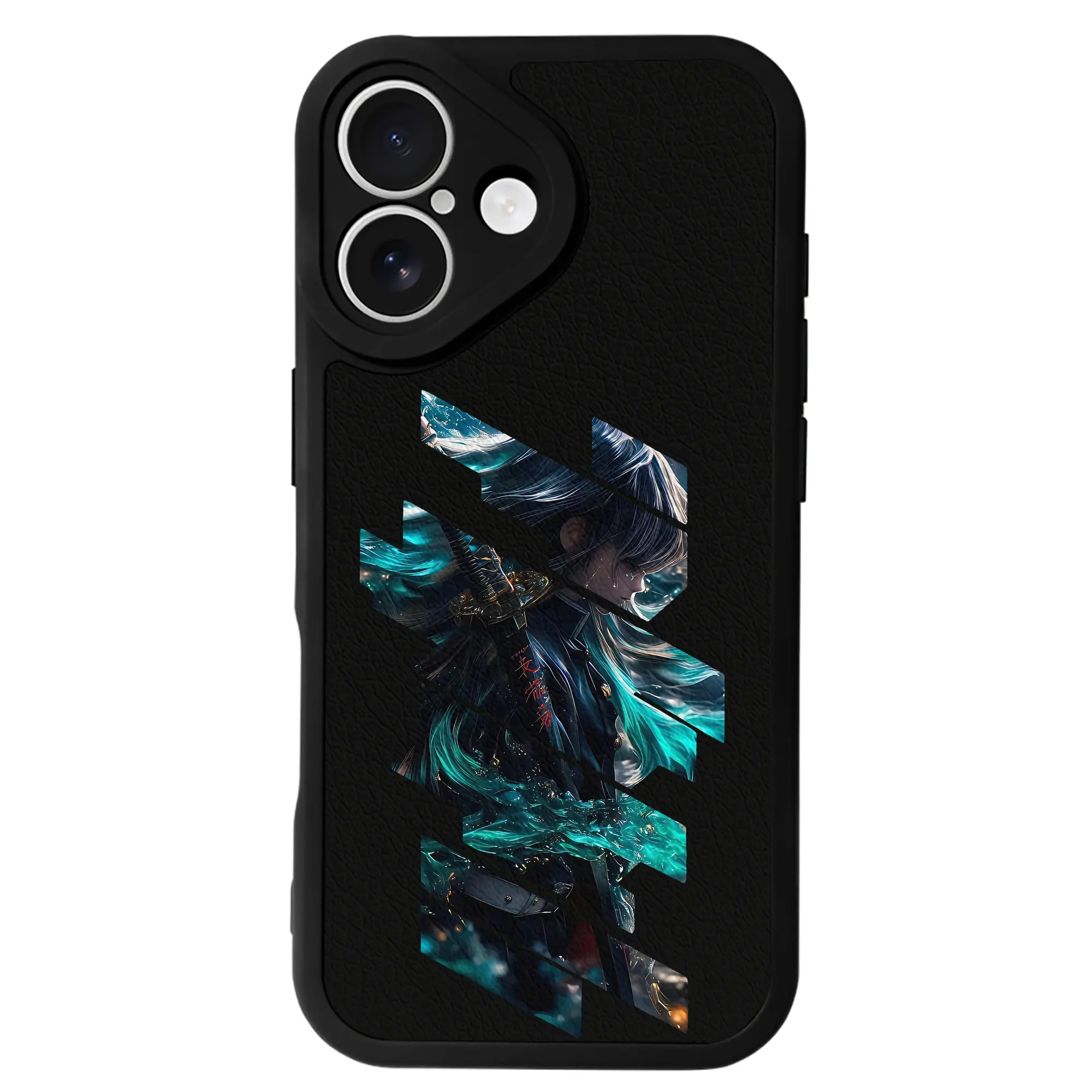 鬼滅の刃 グッズ,時透 無一郎 - IPhone 16シリーズ対応 ・ シリコンスマホケース ・ レザー調 ・ 高精度フィット ・ 耐衝撃 ・ ワイヤレス充電対応 ・ 精密カット